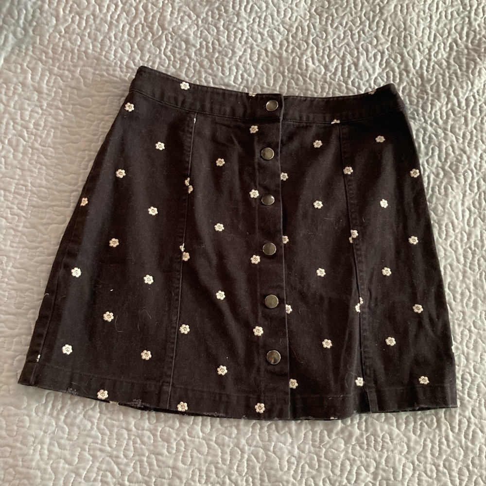 Mi Ami floral button up skirt